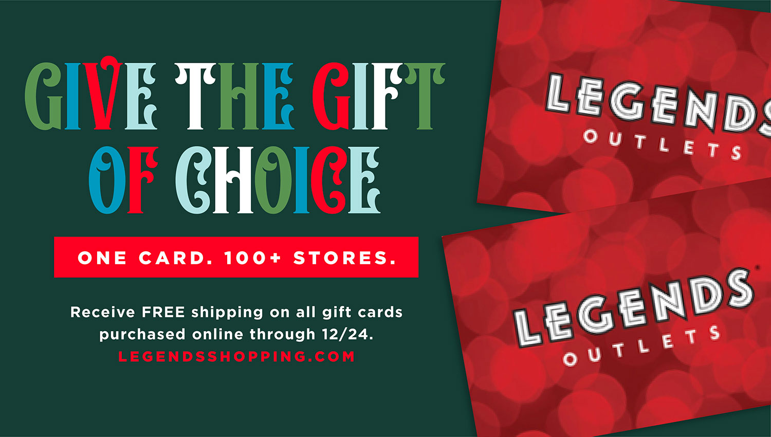 Legends - Give the gift of choice